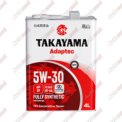 Масло моторное TAKAYAMA Adaptec 5W-30 SP GF-6A, 4л